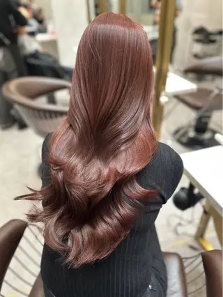 ロング カラー 韓国ヘア×髪質改善 サロンmareのヘアスタイル