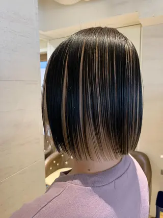 ミディアム カラー 縮毛矯正✖️似合わせ 🌻ヒトミのヘアスタイル