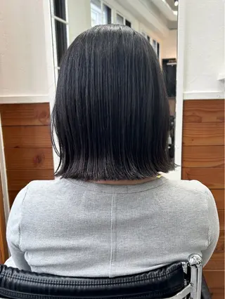 ミディアム カラー レイヤーボブ/ 艶カラー/サナ🌼のヘアスタイル