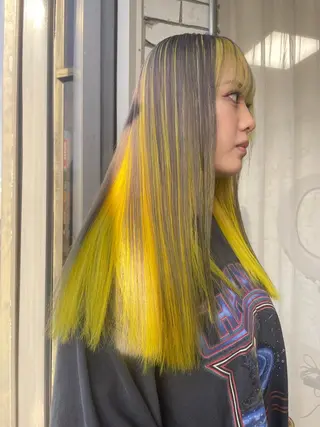 ロング カラー 艶ハイトーン👑♡ NATSUKIのヘアスタイル