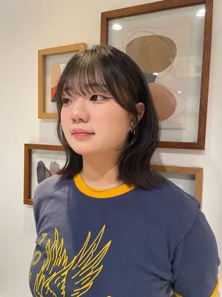 ミディアム オオトミ ホノカのヘアスタイル