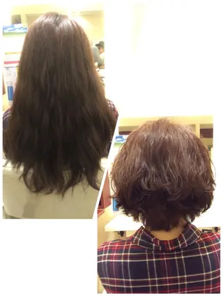 ショート カラー パーマ GULGUL-libera所属・恩田 達也のヘアスタイル