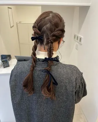 ヘアアレンジ FILMS haru 暖色カラーのヘアスタイル