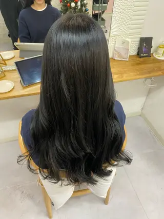 ロング カラー 大久保 愛のヘアスタイル