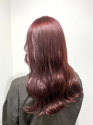 ロング カラー レイヤー ハイトーン 暖色⭐︎KANAKOのヘアスタイル