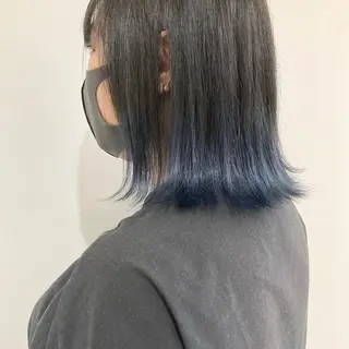 ミディアム カラー お洒落パーマ/ 艶カラー/michiのヘアスタイル