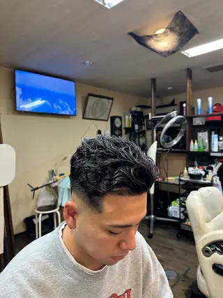 ショート パーマ メンズ 理髪館所属・田口 莉乃のヘアスタイル