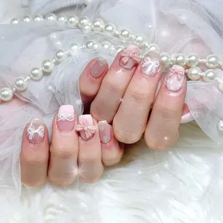 ネイル 🎀Mai 🎀12/17空✩⡱のネイルデザイン