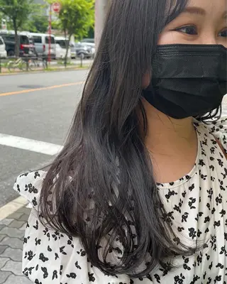 ロング カラー 田中 鈴乃のヘアスタイル