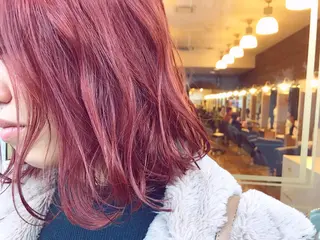 ミディアム カラー ヘアアレンジ マツエク・マツパ Kawaguchi Arisaのヘアスタイル