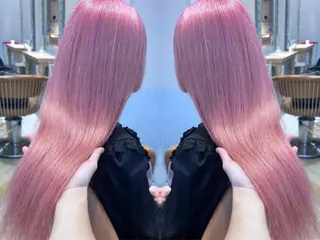 ロング カラー ブリーチで叶える透明 感カラーTakeruのヘアスタイル