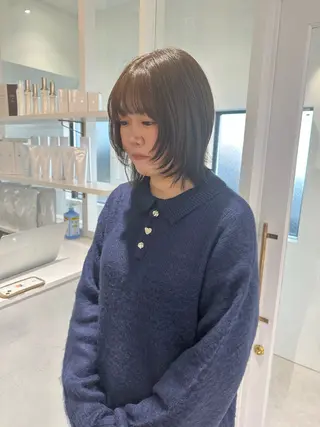 ミディアム カラー パーマ お洒落パーマ/ 艶カラー/michiのヘアスタイル