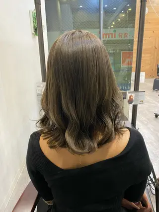 ミディアム カラー 🟢NEGi🟣 🫧髪質改善のヘアスタイル