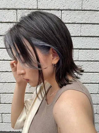 ミディアム カラー 韓国ヘア/艶カラー /田中悠佑のヘアスタイル