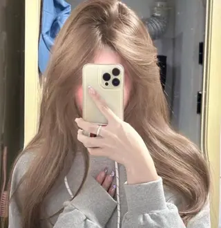 ロング 韓国ガーリー🤍ハイ トーン🤍Ayanaのヘアスタイル