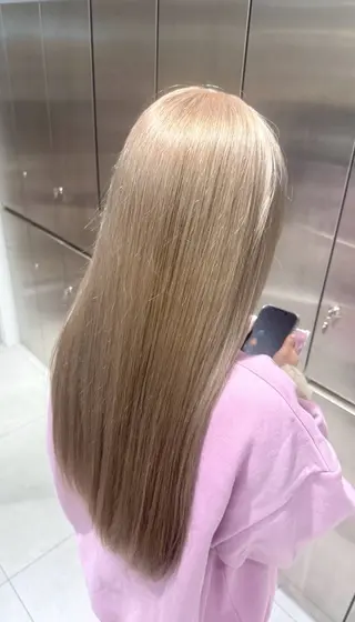 ロング ハイトーン特化🤍/ ハルナのヘアスタイル