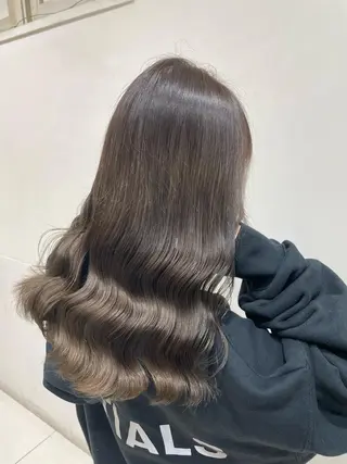 ミディアム カラー ヘアアレンジ キッズ ネイル マツエク・マツパ 髪質改善カラー🦋 田村のヘアスタイル