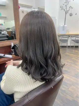 セミロング カラー 【ニュアンスカラー・ 髪質改善】スズキカナのヘアスタイル