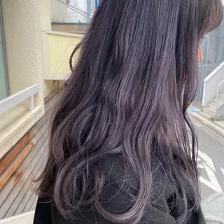 ロング カラー エクステ ハイトーン 💭黒崎ハルカのヘアスタイル