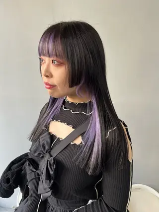 セミロング カラー 🎀透明感 カラー🎀ミズキのヘアスタイル