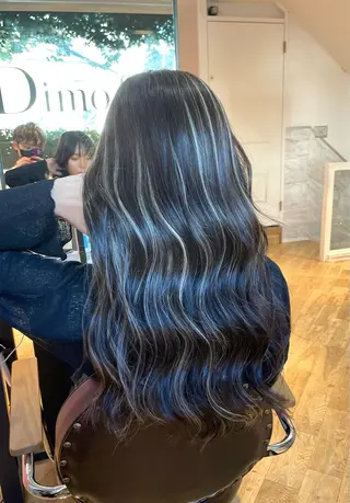 ロング カラー ヘアアレンジ Dimo＆所属・ハイライトカラー /ダイスケのヘアスタイル