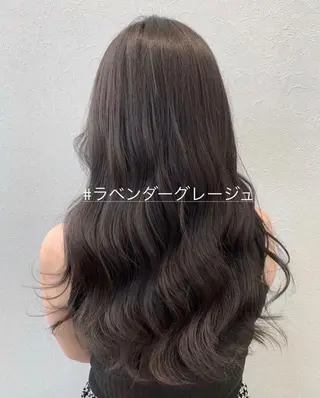 ロング Aube Hair McQueen所属・クリハラ シュウのヘアスタイル