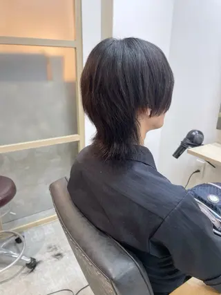 ミディアム メンズ EMANON新宿南口所属・🦄中性ウルフ ☁️Shiori🦄のヘアスタイル