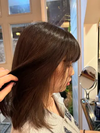 ミディアム カラー ながこ /透明感カラーのヘアスタイル