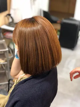 ミディアム パーマ 髪質改善　ナカゾノ タケシのヘアスタイル