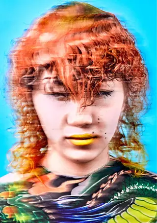 ミディアム カラー パーマ Kingdom元町店所属・ヘアメイク金坂 /カットカラー/のヘアスタイル