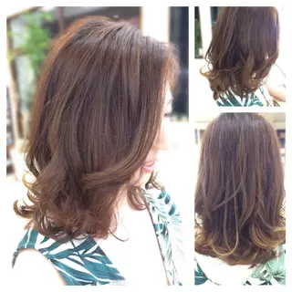 ミディアム いけだ ゆうのヘアスタイル