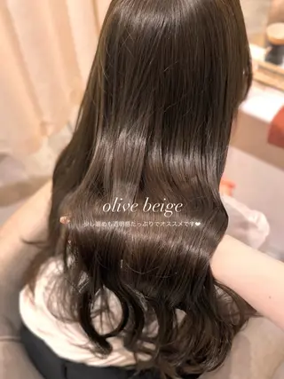 ロング カラー 𐙚mareka/ 顔周り/透明感ｶﾗｰのヘアスタイル