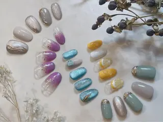 ネイル 【やり放題専門店】 スカルプ&長さ出しのネイルデザイン