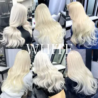 ロング カラー エクステ🩵ブリーチ 韓国ヘア🩵KAEのヘアスタイル