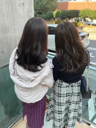 ロング カラー 韓国レイヤー/髪質 改善/縮毛🤍吉田のヘアスタイル