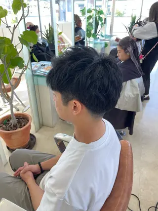 ショート メンズ 大宮｜メンズカット ダブルカラー｜パーマのヘアスタイル