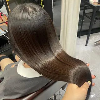 ロング カラー ヒマワリ/ 艶カラー/新宿のヘアスタイル