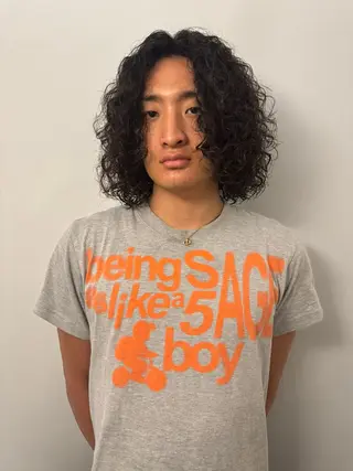 パーマ メンズ 神田橋 翔太郎のヘアスタイル