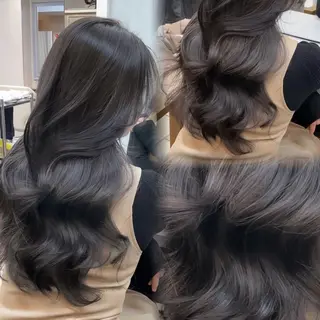 ロング 韓国ヘア🤍🇰🇷 ‪🫶🏻吉満のヘアスタイル