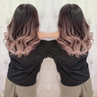 セミロング カラー cherie所属・バレイヤージュ/ ハイライト/大内格のヘアスタイル