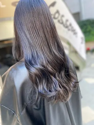 ロング カラー 菊地 美憂のヘアスタイル