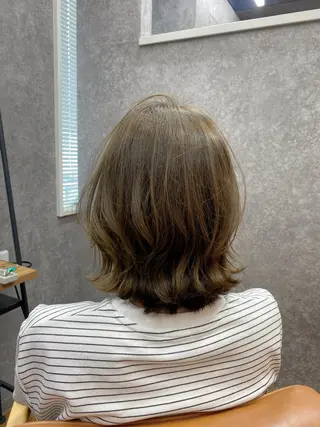 ミディアム カラー cocoa船橋所属・船橋レイヤーカット 川緑　一吹のヘアスタイル