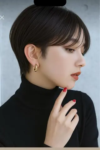 ショート ROBBY表参道所属・木村【ショート/ 耳だしショート】のヘアスタイル