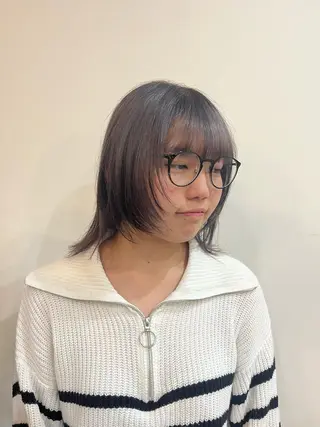 ミディアム パーマ／透明感 🍃Hidetoraのヘアスタイル