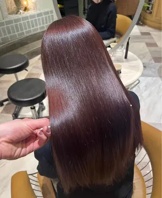 ロング 服部大地/ブリーチ 無しWカラー髪質改善のヘアスタイル