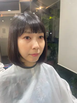 ミディアム カラー 今 ちあきのヘアスタイル