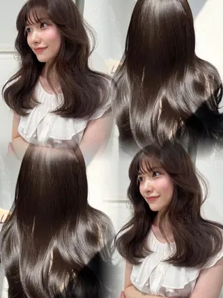 カラー AO所属・RISAKO 艶髪モテヘア🎀府中のヘアスタイル