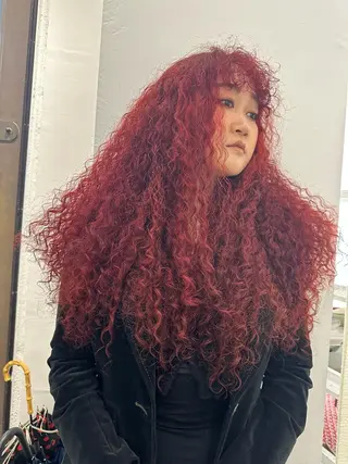 ロング カラー パーマ P.S  gemmie所属・Tetta 🤙のヘアスタイル
