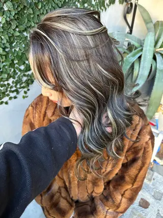 ロング カラー Dimo＆所属・ハイライトカラー /ダイスケのヘアスタイル