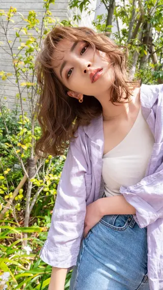 カラー ミディアム ANGELICA 吉川智昭のヘアスタイル